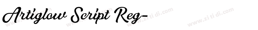 Artiglow Script Reg字体转换 Artiglow Script Reg字体转换